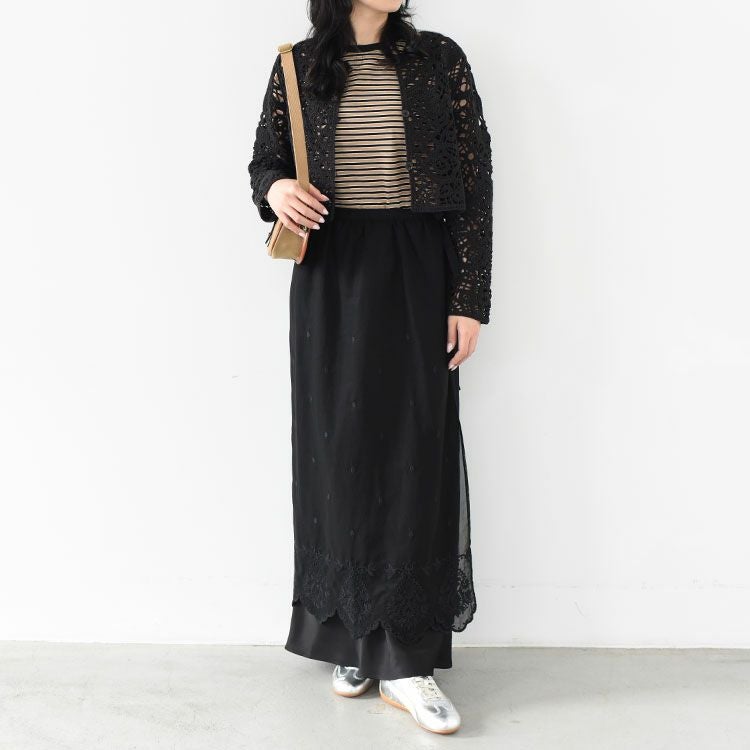 LACE APRON SKIRT レースエプロンスカート/26SMSSK03/THE SHINZONE