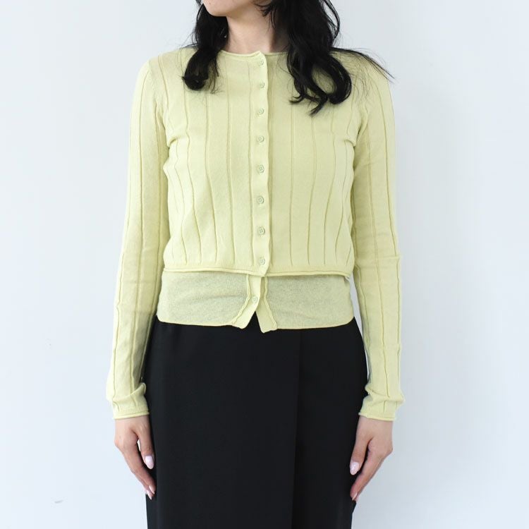 Cotton Layered Cardigan コットンレイヤードカーディガン