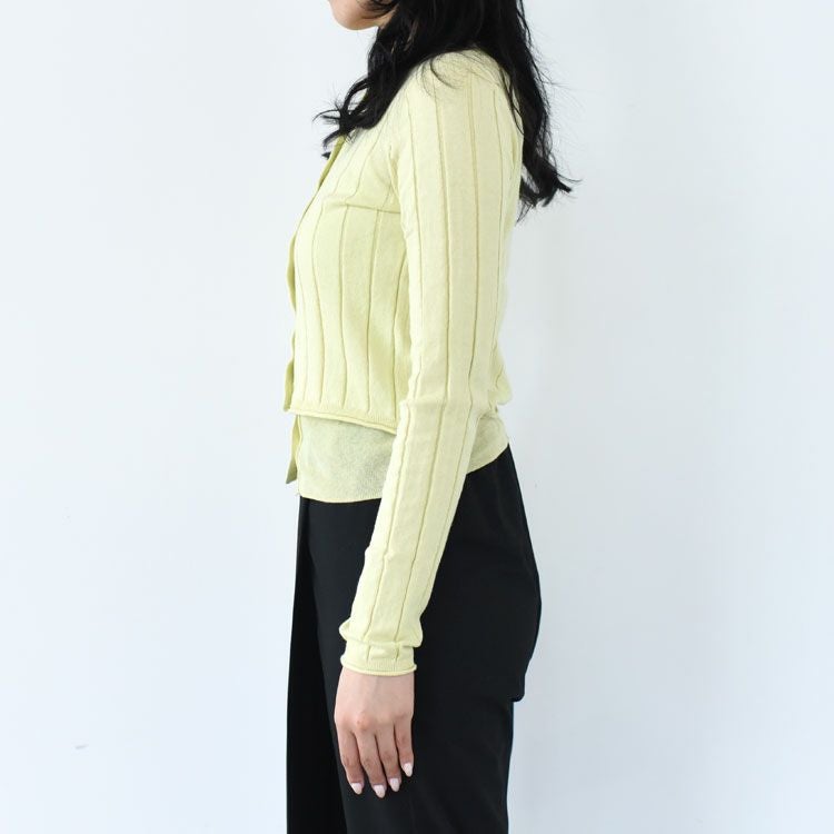 Cotton Layered Cardigan コットンレイヤードカーディガン