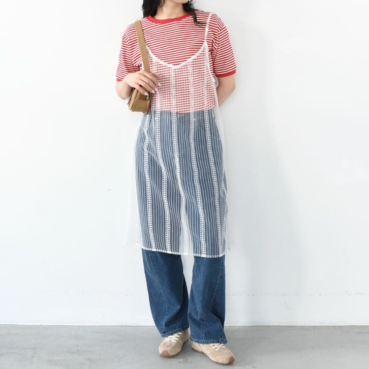 Sheer stripe onepiece シアーストライプワンピース