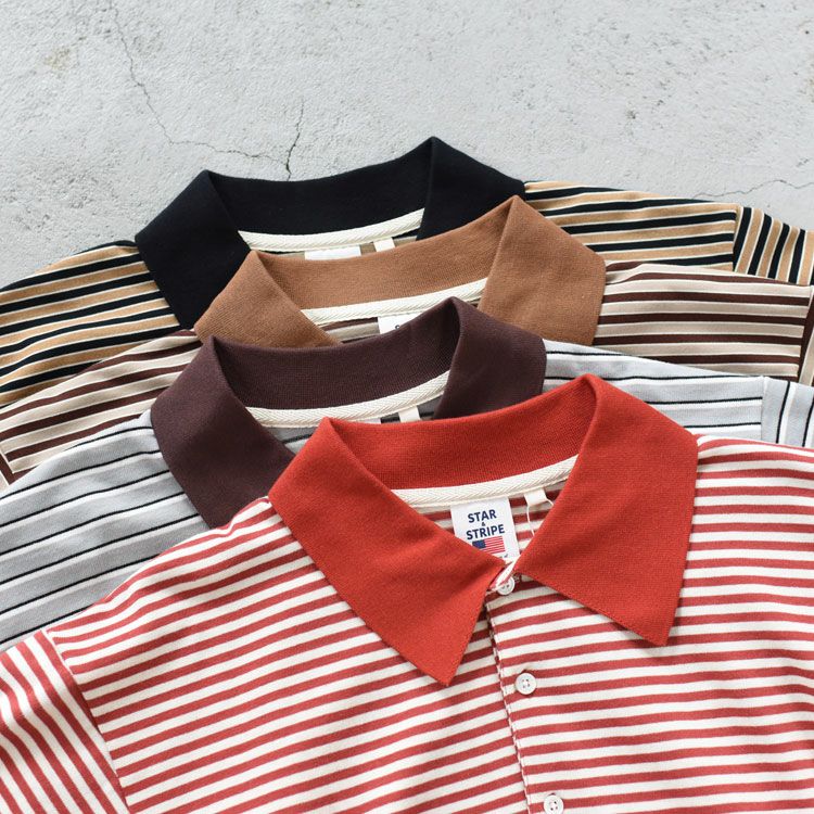 Border Ringer Polo ボーダーリンガーポロシャツ/SSMD-199/STAR