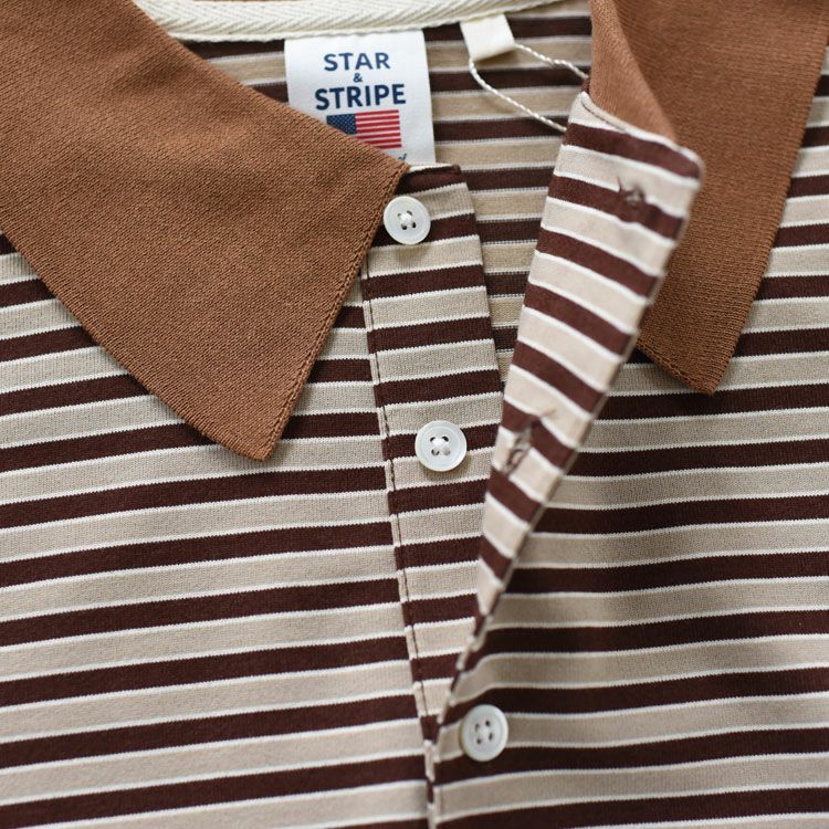 Border Ringer Polo ボーダーリンガーポロシャツ/SSMD-199/STAR