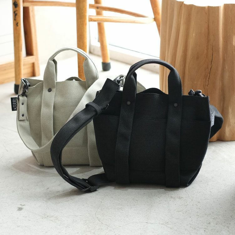 RECYCLED POLYESTER 2WAY TOTE(S) リサイクルポリエステル 2wayトートバッグS