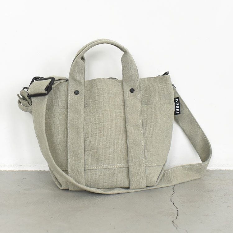 RECYCLED POLYESTER 2WAY TOTE(S) リサイクルポリエステル 2wayトートバッグS