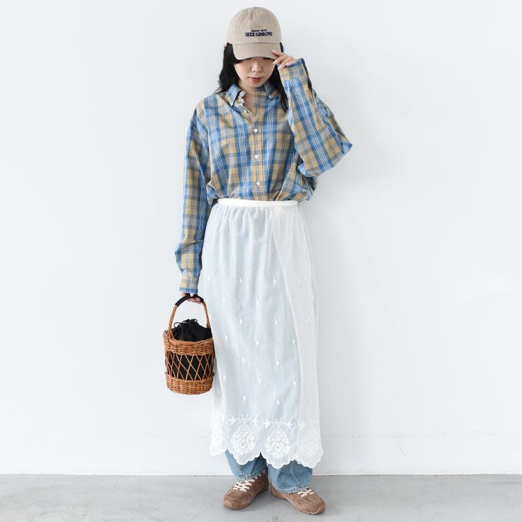 ラタン巾着カゴバッグ