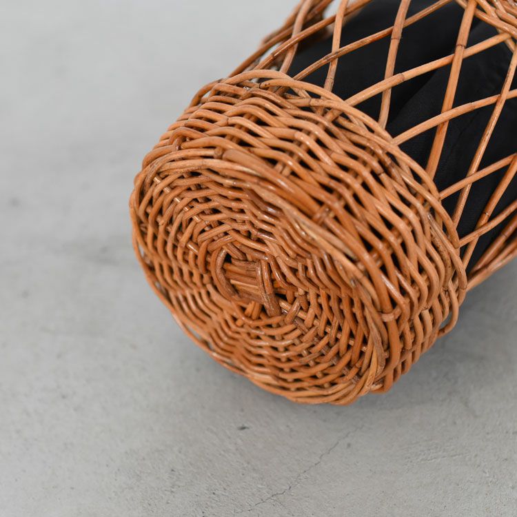 ラタン巾着カゴバッグ