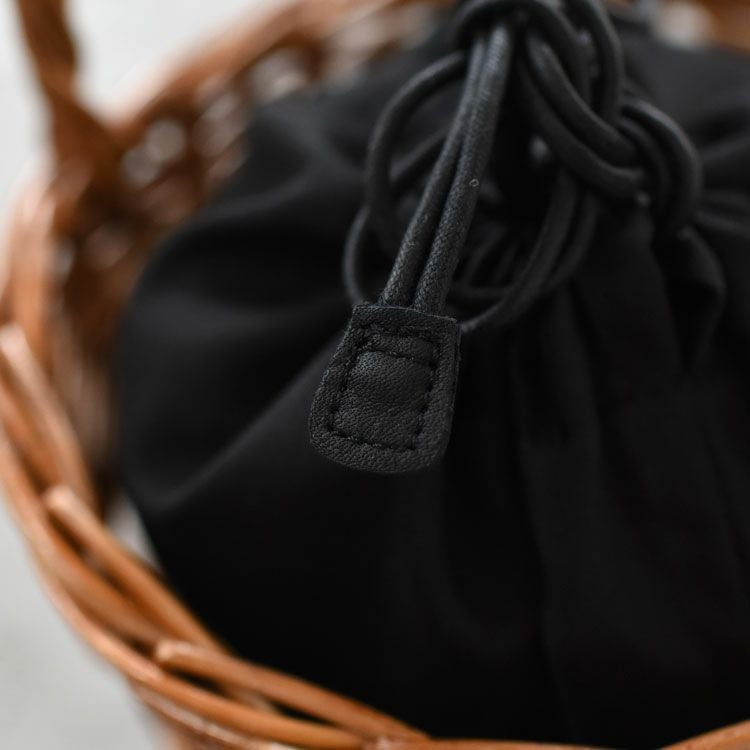 ラタン巾着カゴバッグ