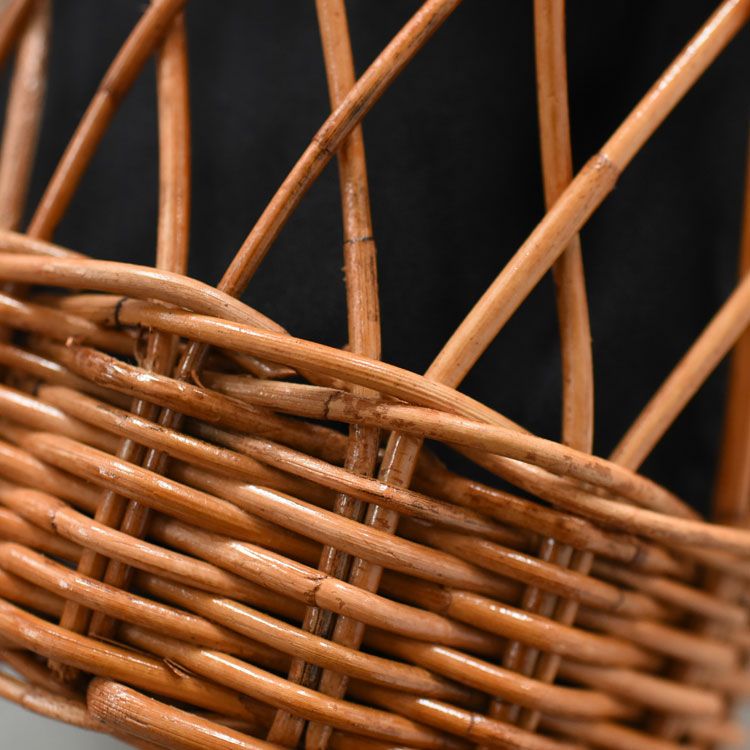 ラタン巾着カゴバッグ