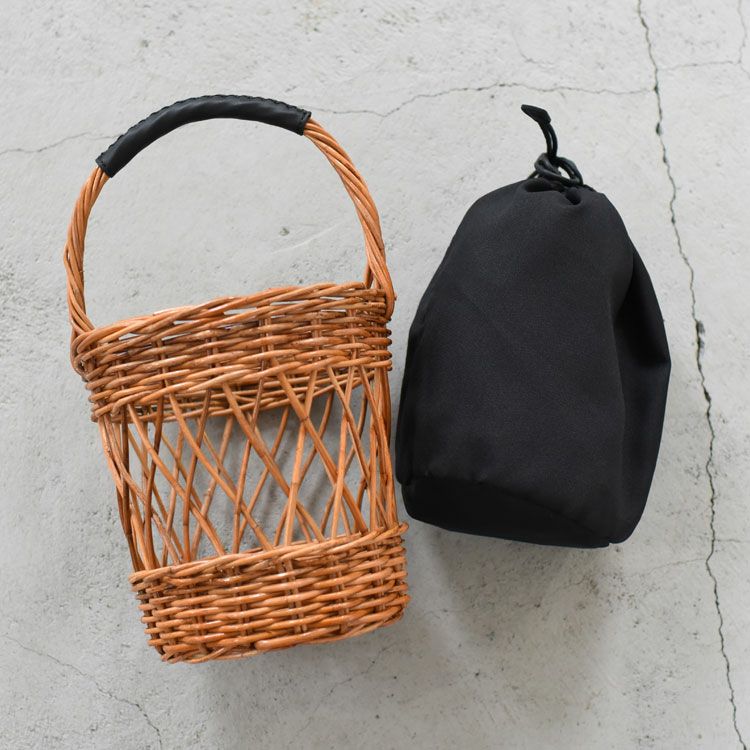 ラタン巾着カゴバッグ