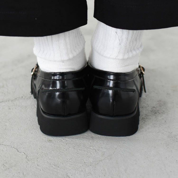 Tストラップ メッシュローファー