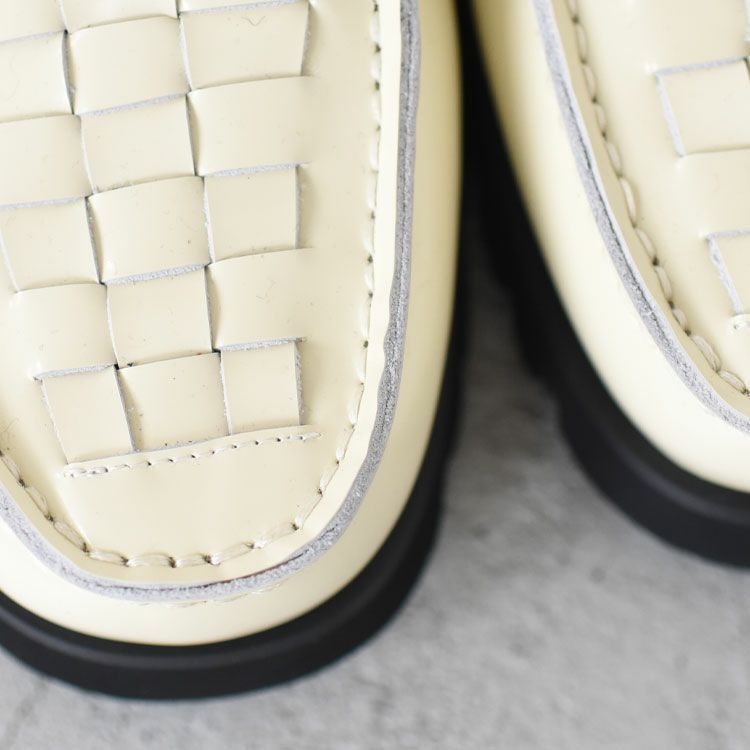 Tストラップ メッシュローファー