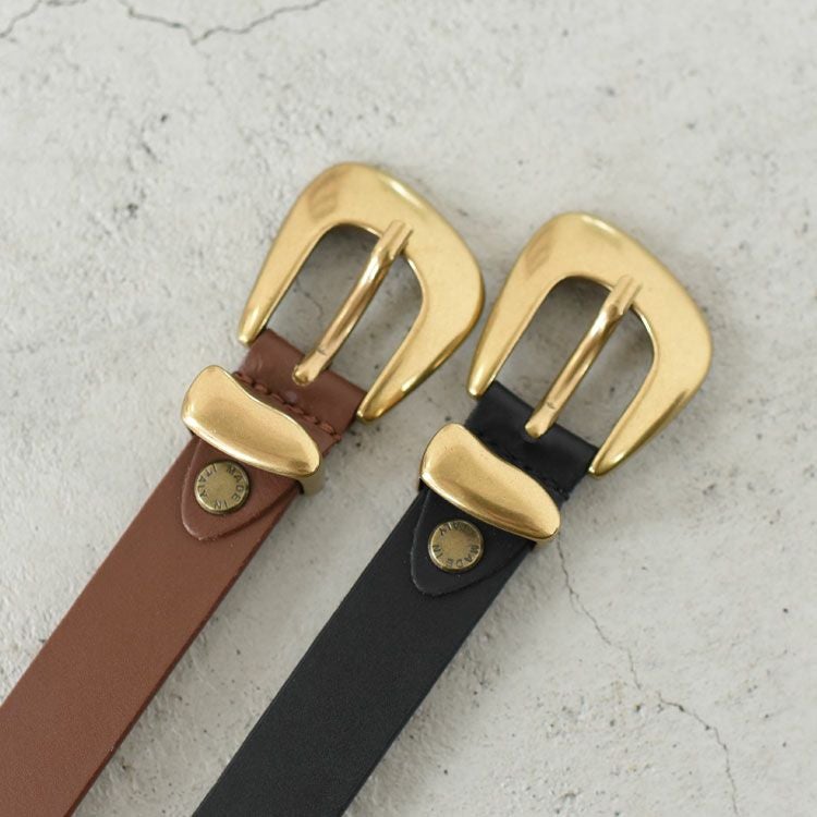 ゴールドバックル レザーベルト