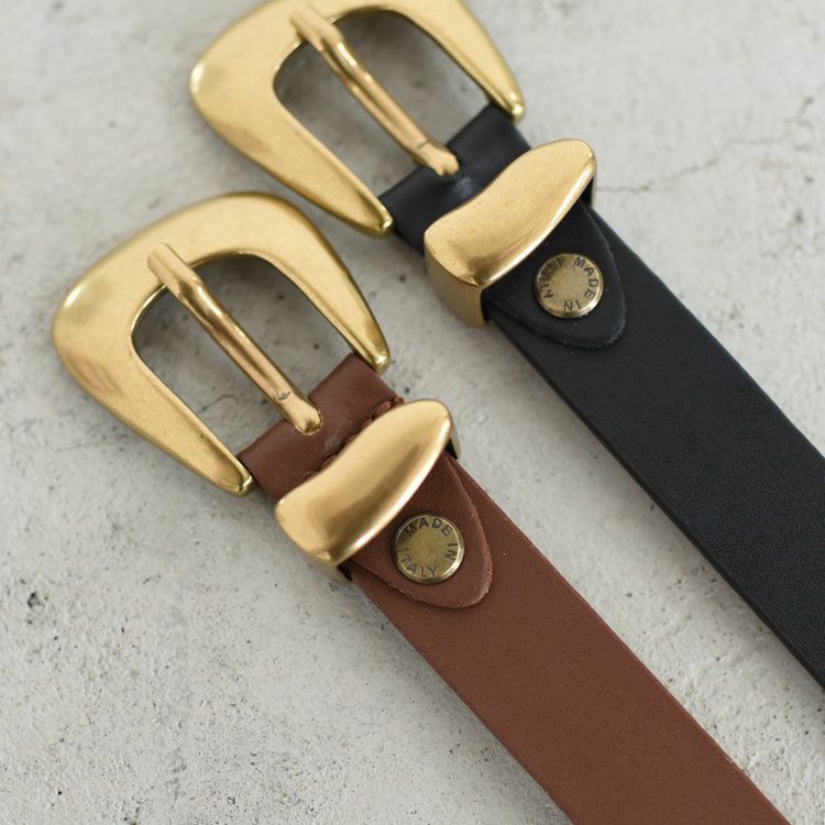 ゴールドバックル レザーベルト
