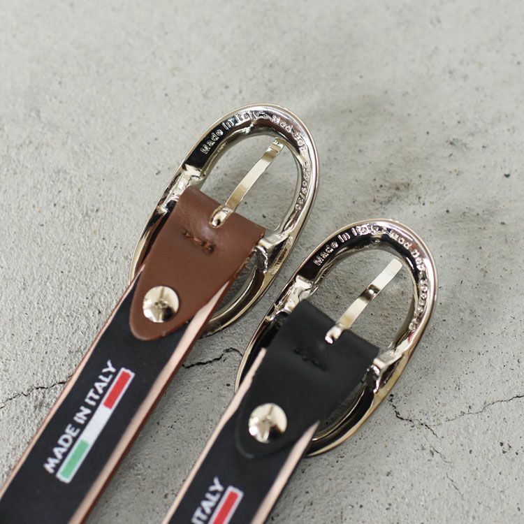オーバルバックル レザーベルト
