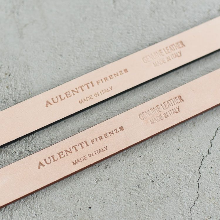 オーバルバックル レザーベルト