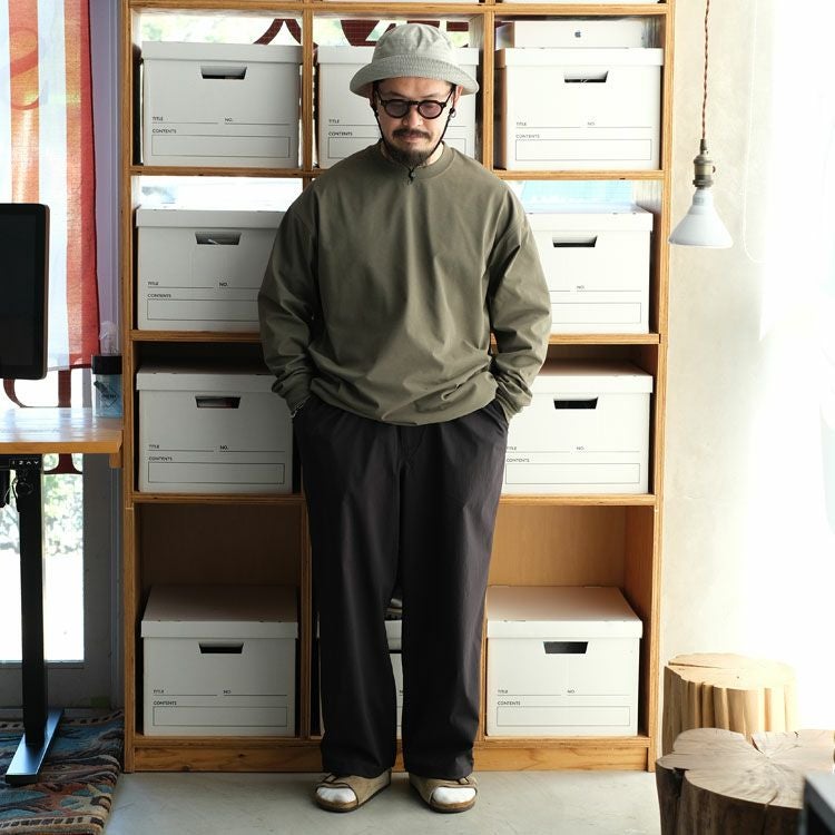 TECH DRAWSTRING L/S TEE テック ドローストリング ロングスリーブTシャツ