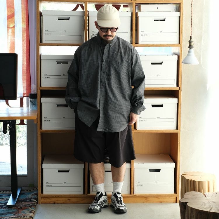 TECH BUTTON DOWN SHIRT L/S GREN PLAID テック ボタンダウンシャツ ロングスリーブ グレンプレイド