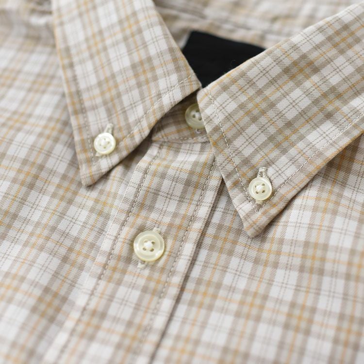 TECH BUTTON DOWN SHIRT L/S GREN PLAID テック ボタンダウンシャツ