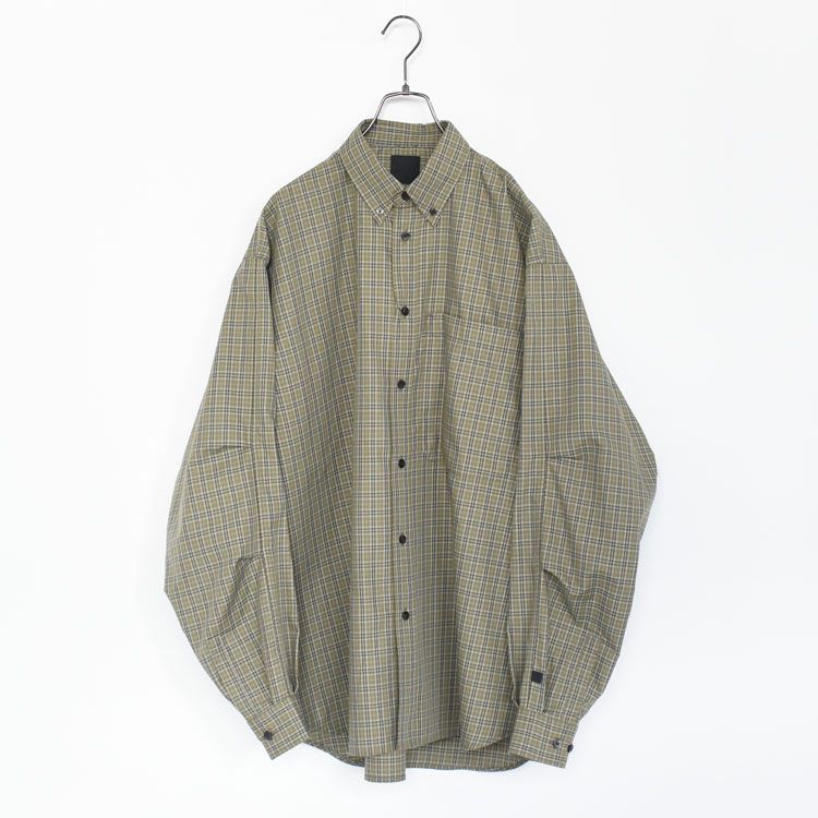 TECH BUTTON DOWN SHIRT L/S GREN PLAID テック ボタンダウンシャツ ロングスリーブ グレンプレイド
