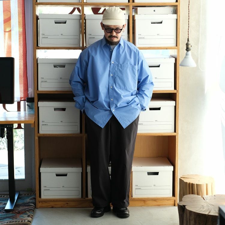 TECH REGULAR COLLAR SHIRT L/S SOLID テック レギュラーカラーシャツ ロングスリーブ ソリッド