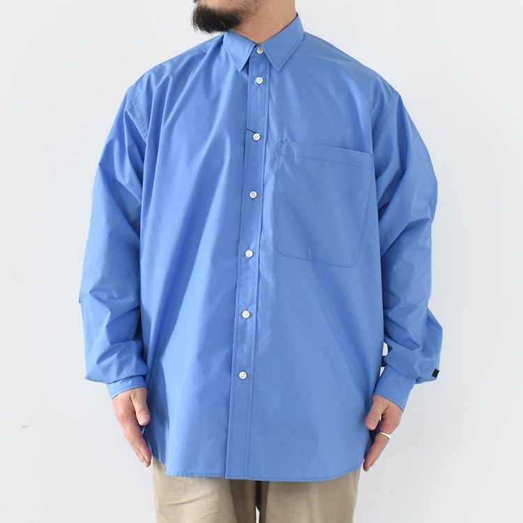 TECH REGULAR COLLAR SHIRT L/S SOLID テック レギュラーカラーシャツ