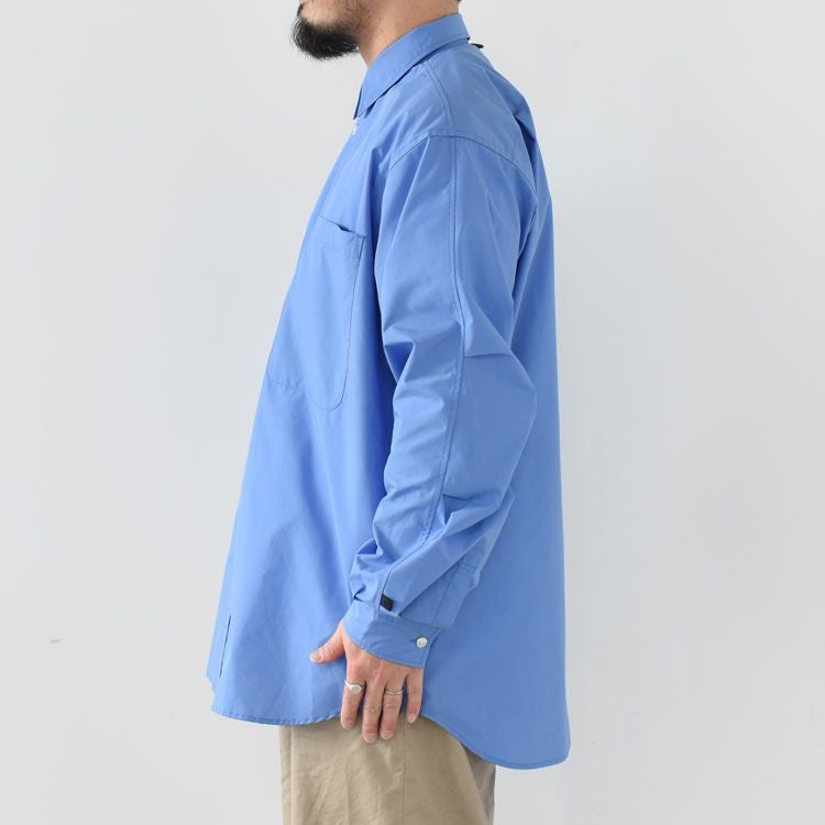 TECH REGULAR COLLAR SHIRT L/S SOLID テック レギュラーカラーシャツ