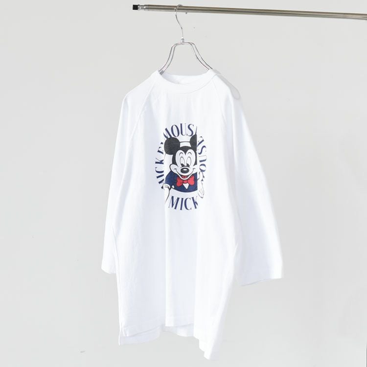DESIGN RAGLAN 7/8 SLEEVE T-SHIRT "MICKEY" デザインラグランスリーブ 7分袖カットソー ミッキーマウス