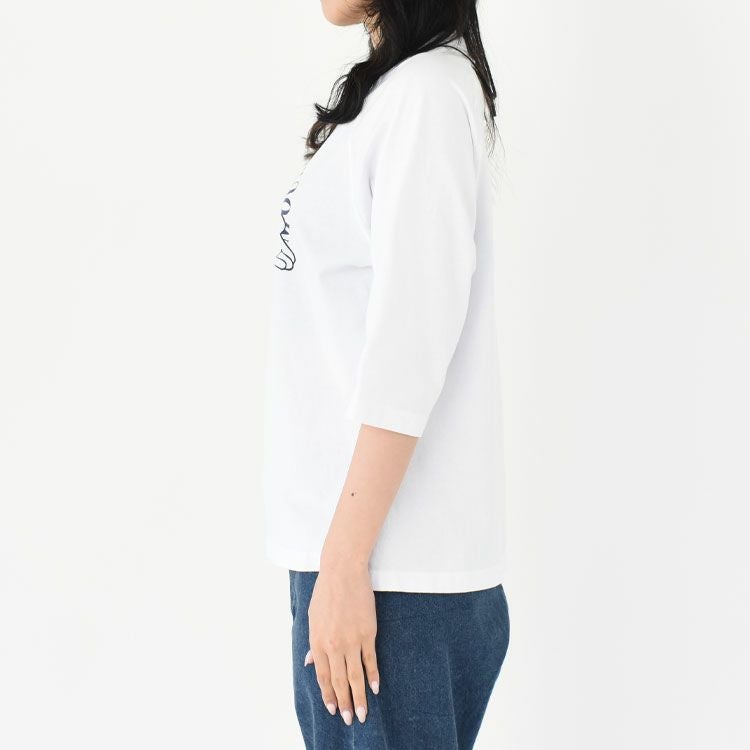 DESIGN RAGLAN 7/8 SLEEVE T-SHIRT "MICKEY" デザインラグランスリーブ 7分袖カットソー ミッキーマウス