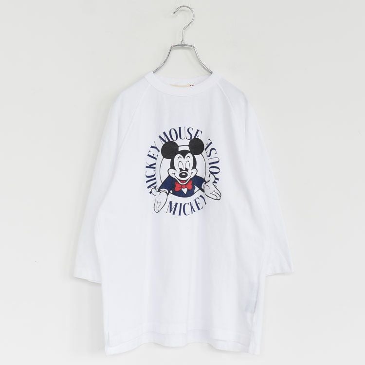 DESIGN RAGLAN 7/8 SLEEVE T-SHIRT "MICKEY" デザインラグランスリーブ 7分袖カットソー ミッキーマウス