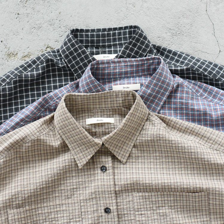 Check Short Shirts チェックショートシャツ/62610415/anuke