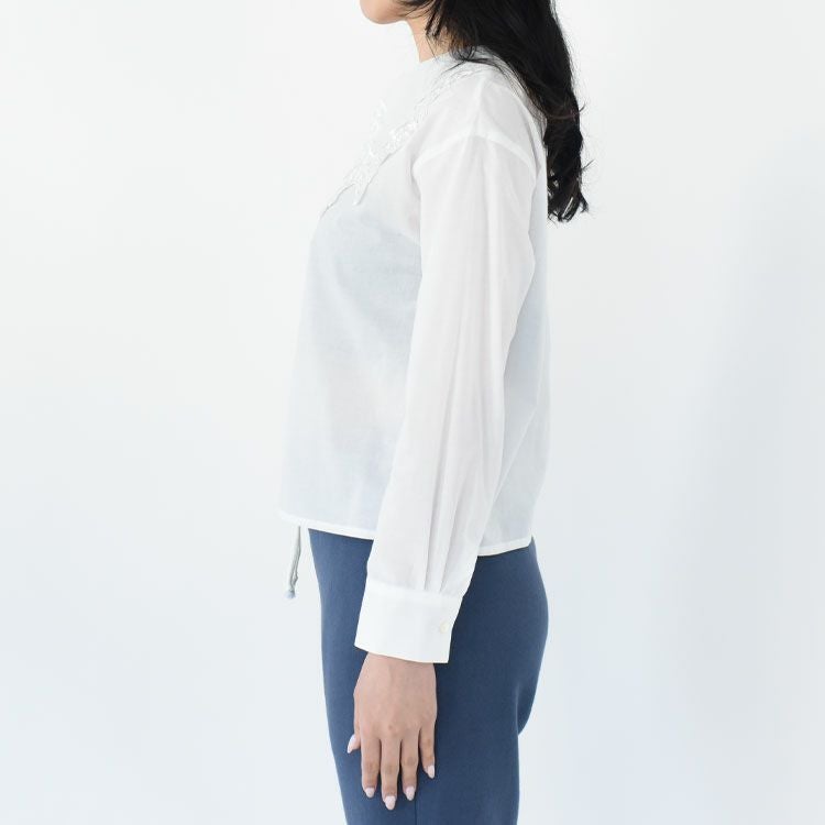 Lace Collar Long Sleeve Shirt レースカラーロングスリーブシャツ