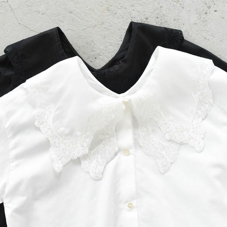 Lace Collar Long Sleeve Shirt レースカラーロングスリーブシャツ