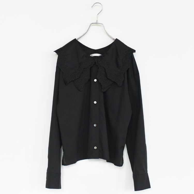 Lace Collar Long Sleeve Shirt レースカラーロングスリーブシャツ