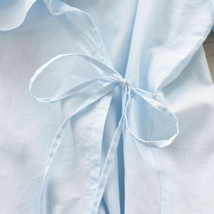 Ruffle Frill Cache-Coeur Blouse ラッフルフリルカシュクールブラウス