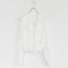 Ruffle Frill Cache-Coeur Blouse ラッフルフリルカシュクールブラウス