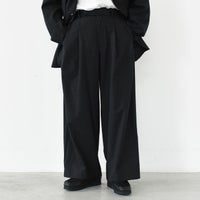 2/72 Wool Tropical Washer Two Tuck Baggy Trousers 2/72ウールトロピカルワッシャー / ツータックバギートラウザーズ