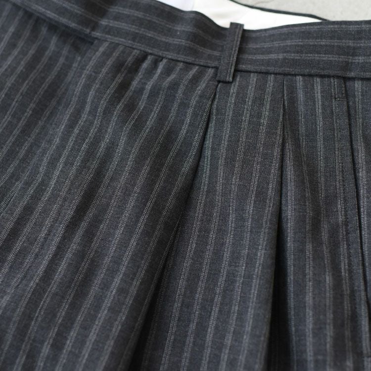 2/72 Wool Tropical Washer Two Tuck Baggy Trousers 2/72ウールトロピカルワッシャー / ツータックバギートラウザーズ