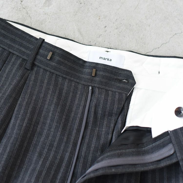 2/72 Wool Tropical Washer Two Tuck Baggy Trousers 2/72ウールトロピカルワッシャー / ツータックバギートラウザーズ