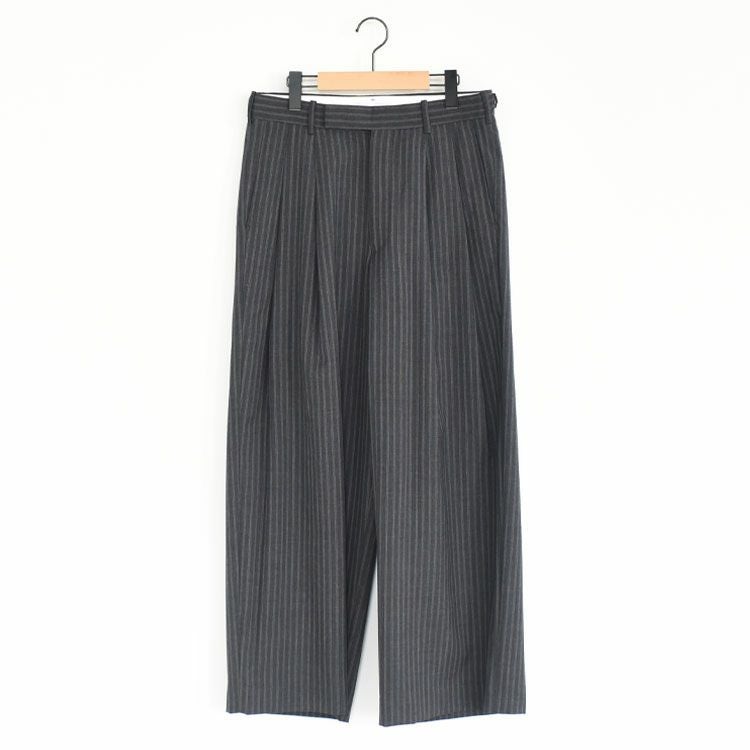 2/72 Wool Tropical Washer Two Tuck Baggy Trousers 2/72ウールトロピカルワッシャー / ツータックバギートラウザーズ