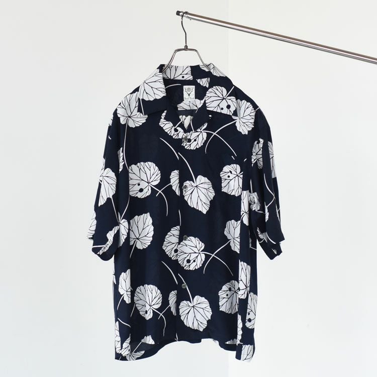 Short Sleeve Open Collar Shirt - Leaf ショートスリーブ オープンカラーシャツ