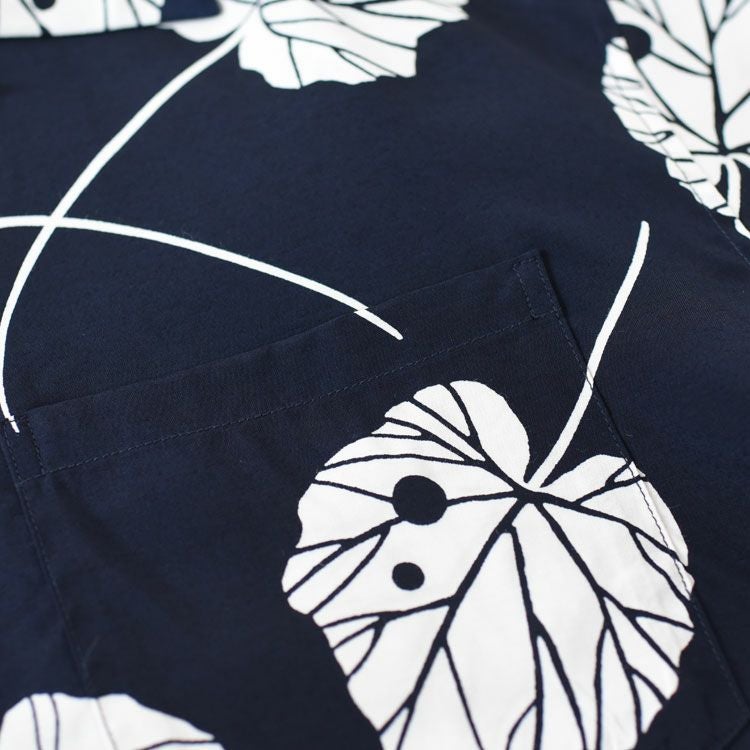 Short Sleeve Open Collar Shirt - Leaf ショートスリーブ オープンカラーシャツ