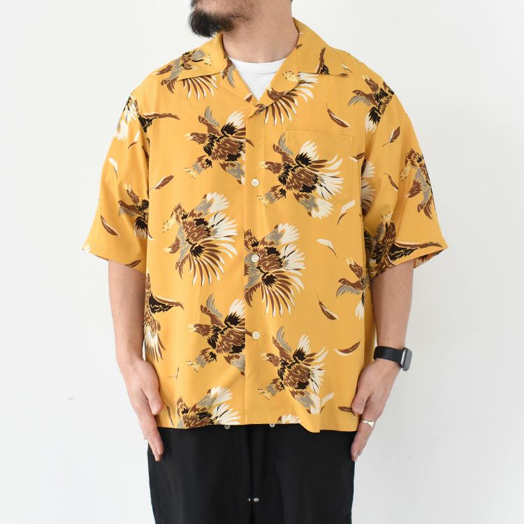 S/S Open Collar Shirt - Eagle ショートスリーブ オープンカラー