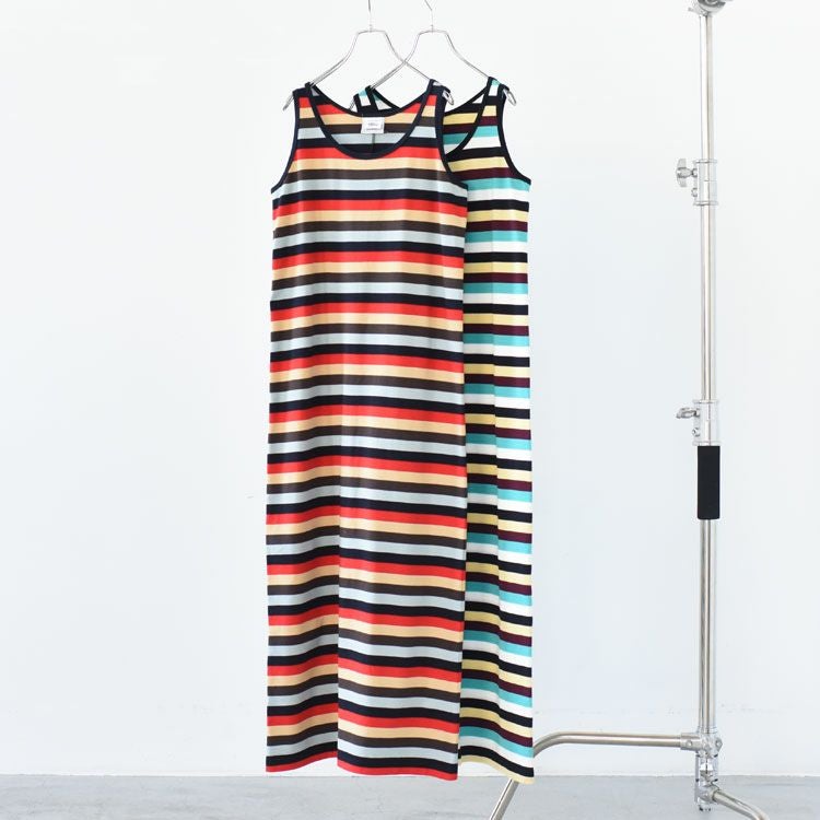MULTI STRIPED JERSEY DRESS マルチストライプ ジャージードレス