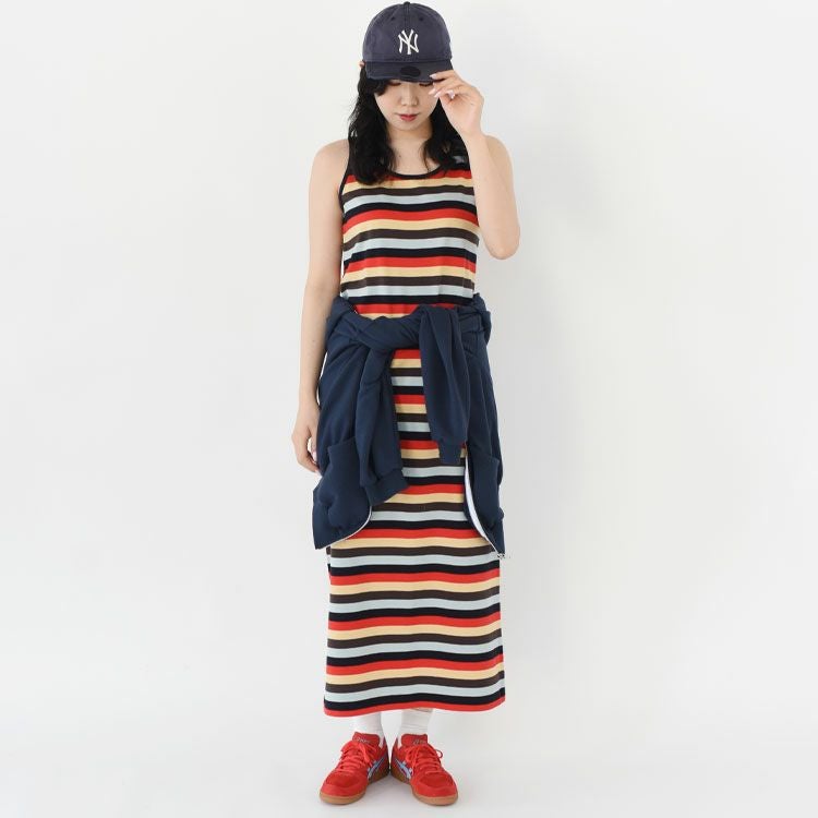 MULTI STRIPED JERSEY DRESS マルチストライプ ジャージードレス