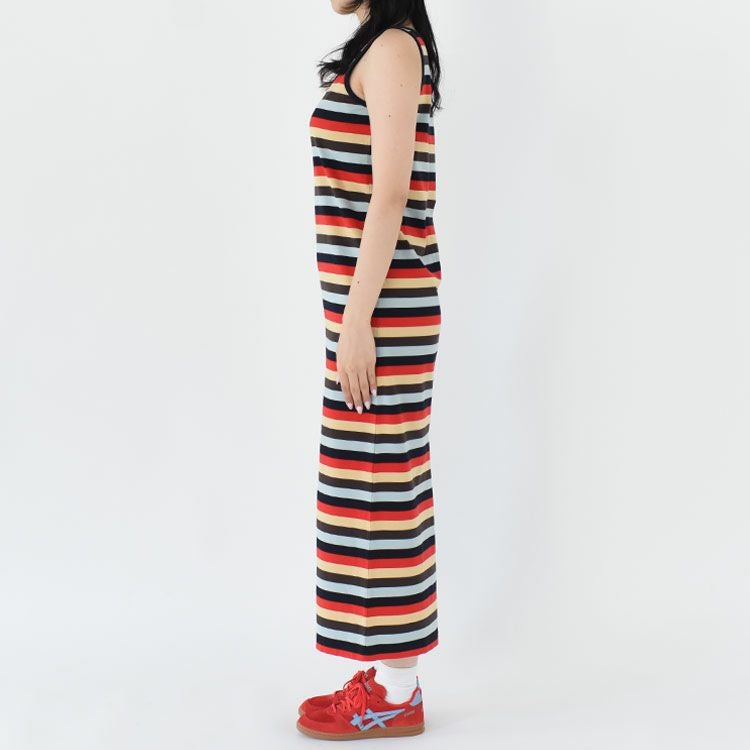 MULTI STRIPED JERSEY DRESS マルチストライプ ジャージードレス