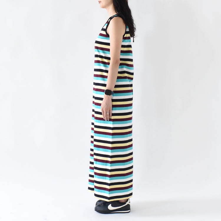 MULTI STRIPED JERSEY DRESS マルチストライプ ジャージードレス