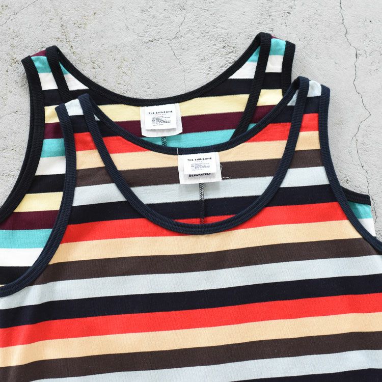 MULTI STRIPED JERSEY DRESS マルチストライプ ジャージードレス