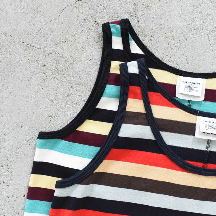 MULTI STRIPED JERSEY DRESS マルチストライプ ジャージードレス