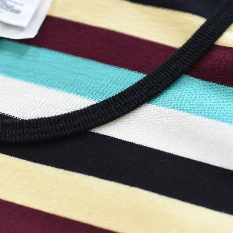 MULTI STRIPED JERSEY DRESS マルチストライプ ジャージードレス