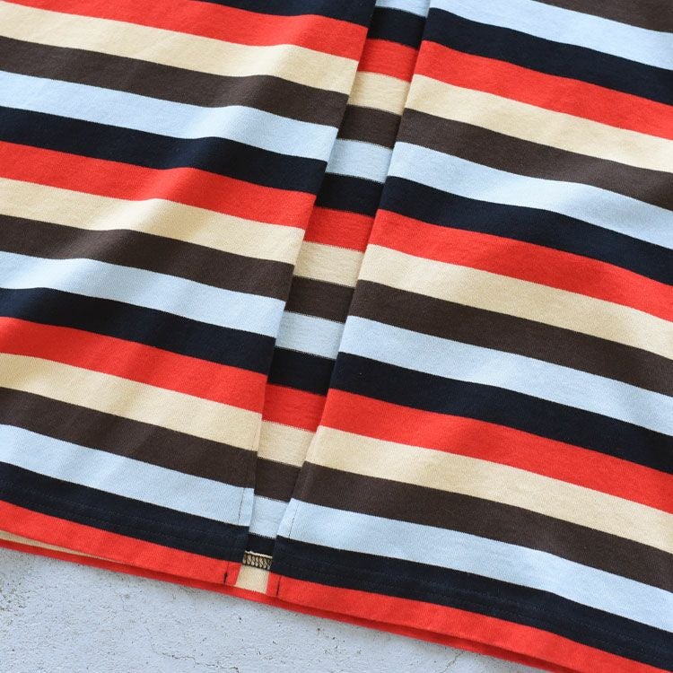 MULTI STRIPED JERSEY DRESS マルチストライプ ジャージードレス